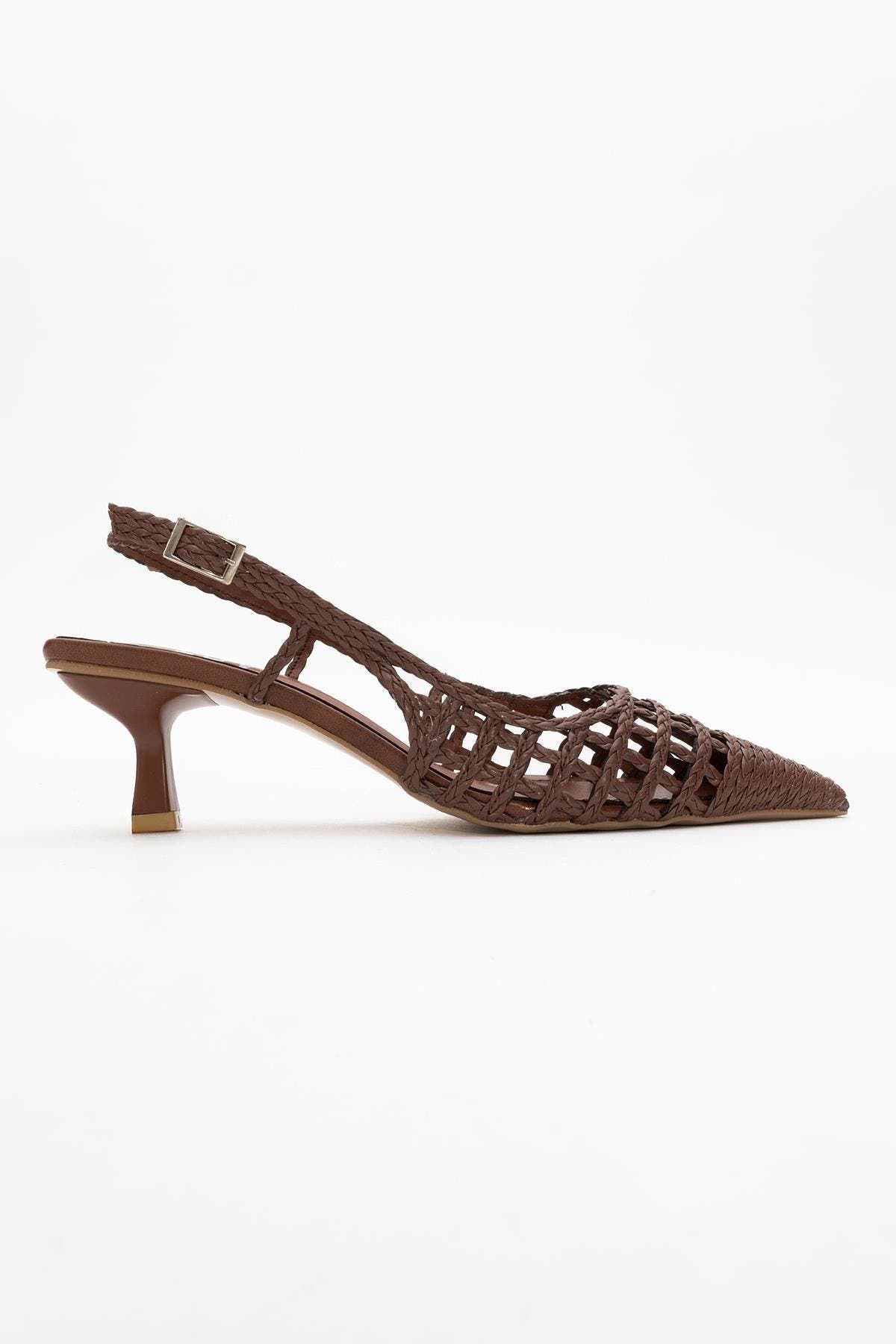 Heaven Knitted Pointed Toe Pump, Alternate, color, Cognac