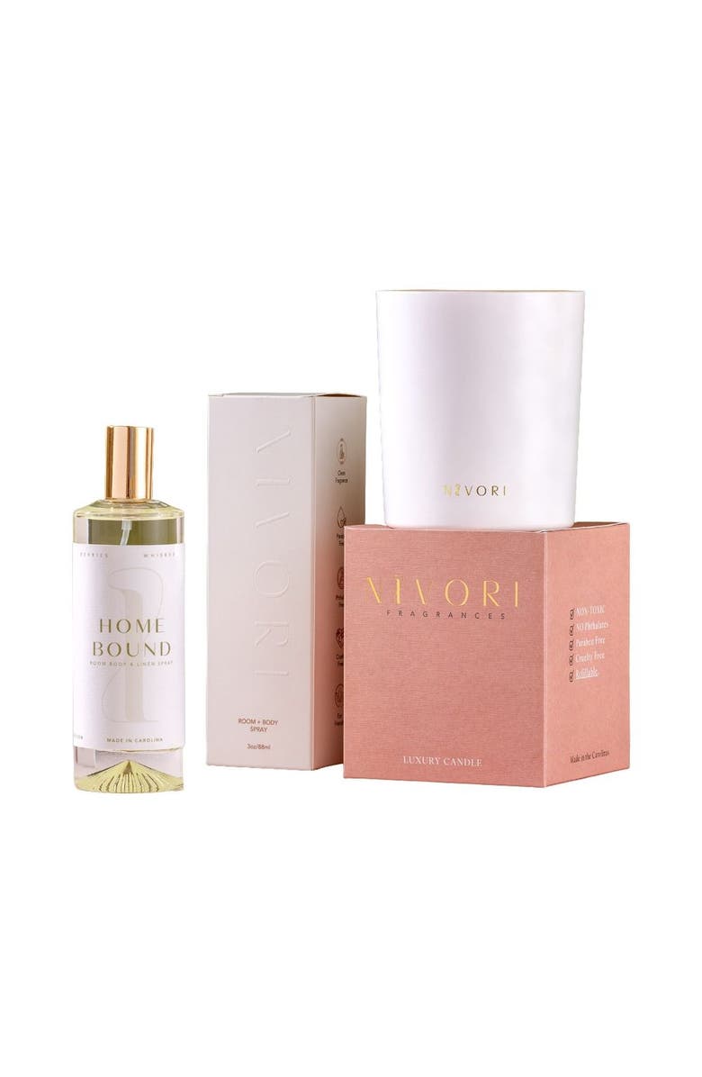 Nivori Official Home Bound - Room Spray & Candle Bundle, Main, color, Home Bound