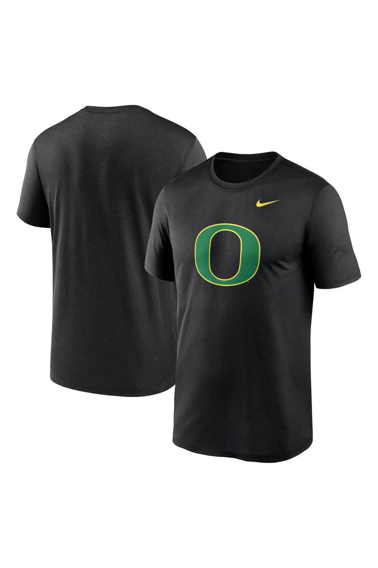 Men's Nike Black Oregon Ducks Color Pop Logo Legend Performance T-Shirt, Main, color, Black