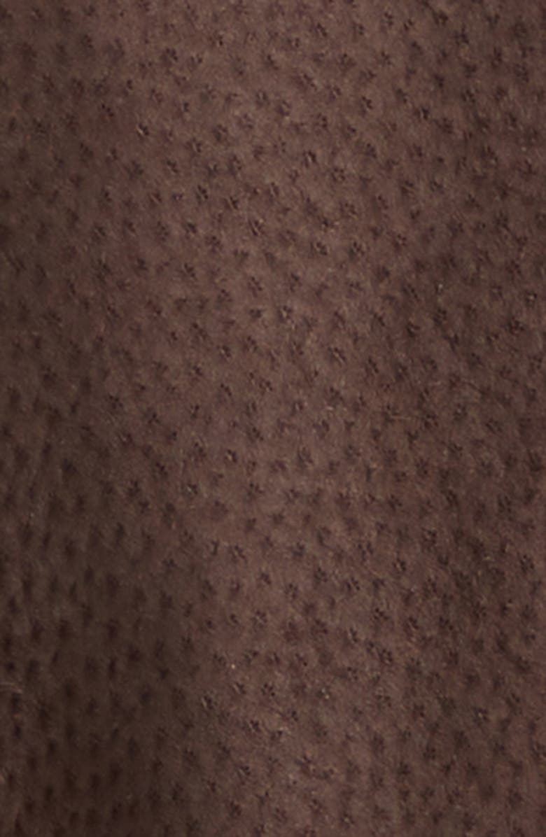 Jacquemus The Berger Wrapped Suede Jacket, Alternate, color, Dark Brown