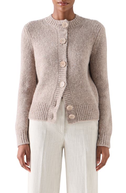 Fluffy Alpaca Blend Cardigan