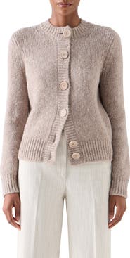 Akris punto Fluffy Alpaca Blend Cardigan