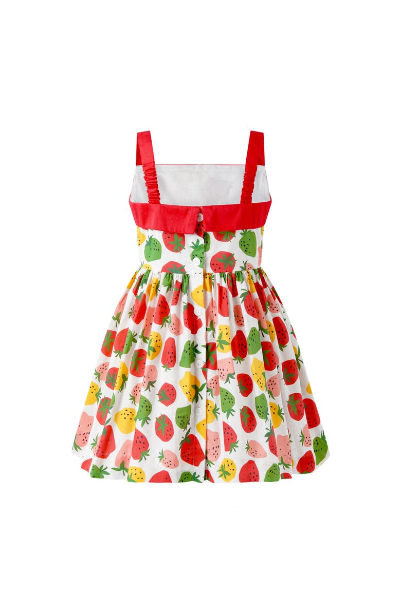 Rachel Riley Strawberry Sundress, Alternate, color, Red