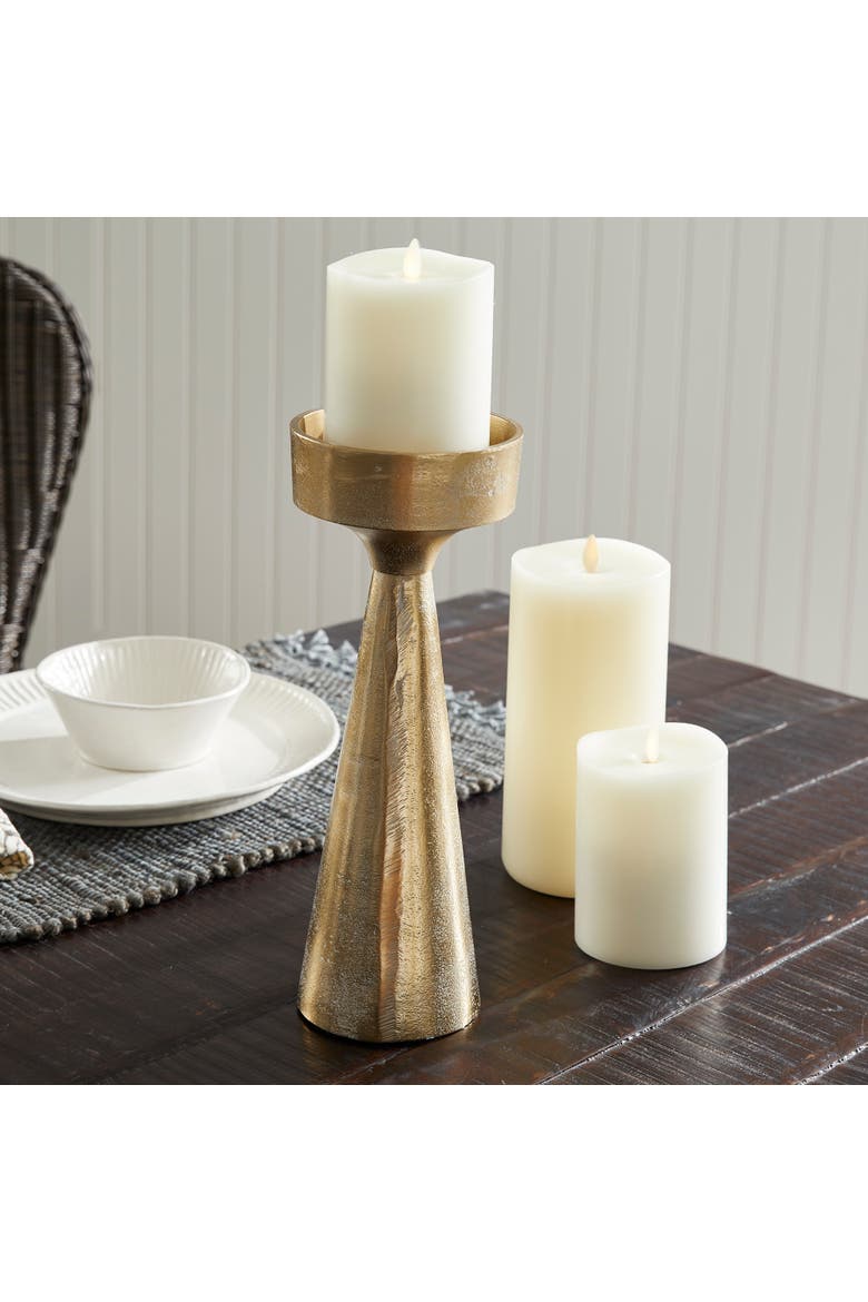 Florence Candle Stand, Alternate, color, Gold