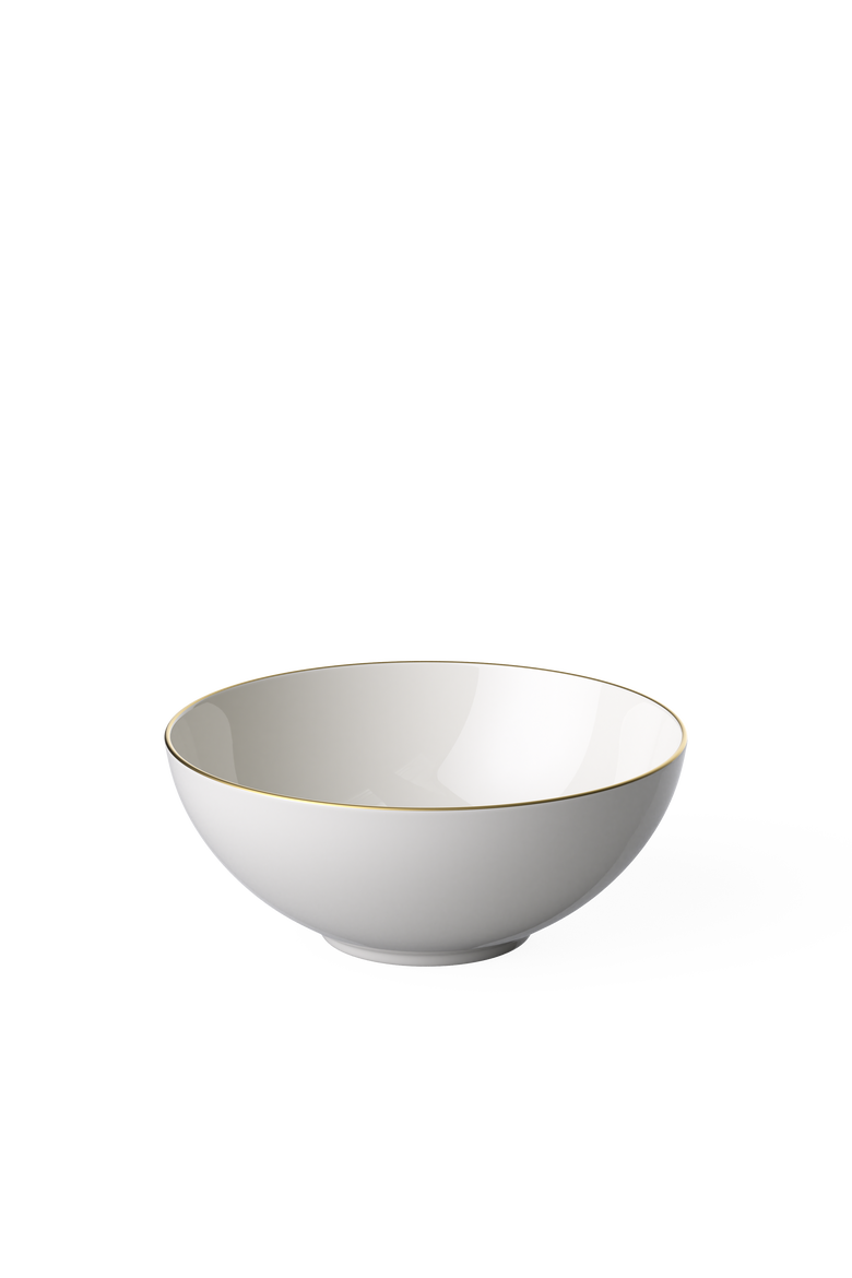 Anmut Gold Fruit Dish, Main, color, white