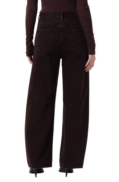 Agolde Low Curve Jeans In Burgundy