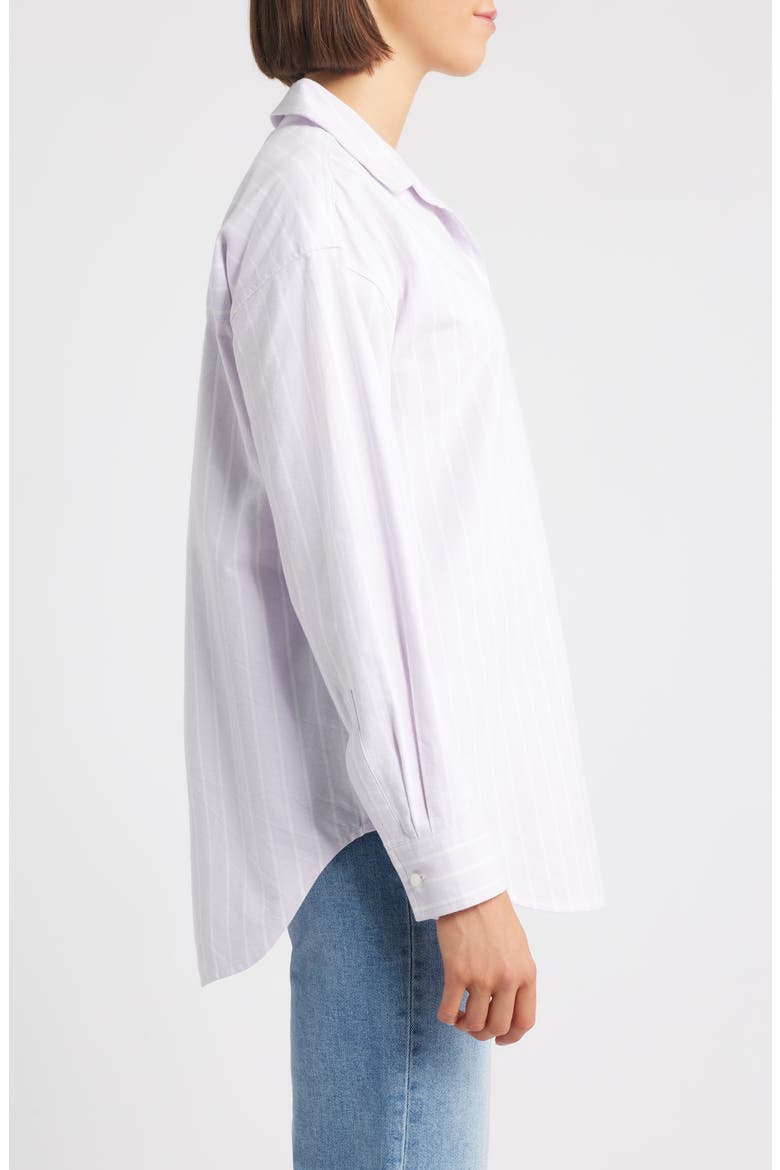 Stripe Oversize Shirt, Alternate, color, LILAC BREEZE