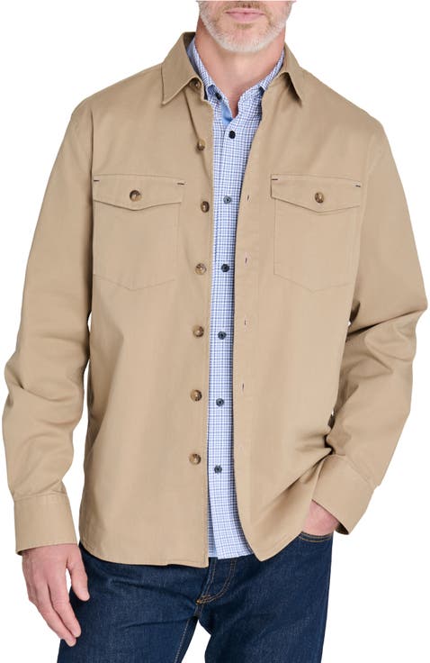 Slim Fit Cotton Twill Hudson Shirt Jacket