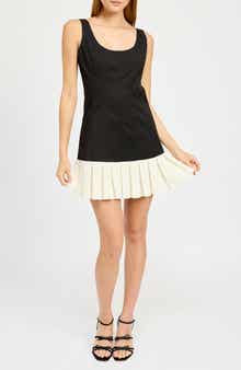 En Saison Clarisse Pleated Minidress