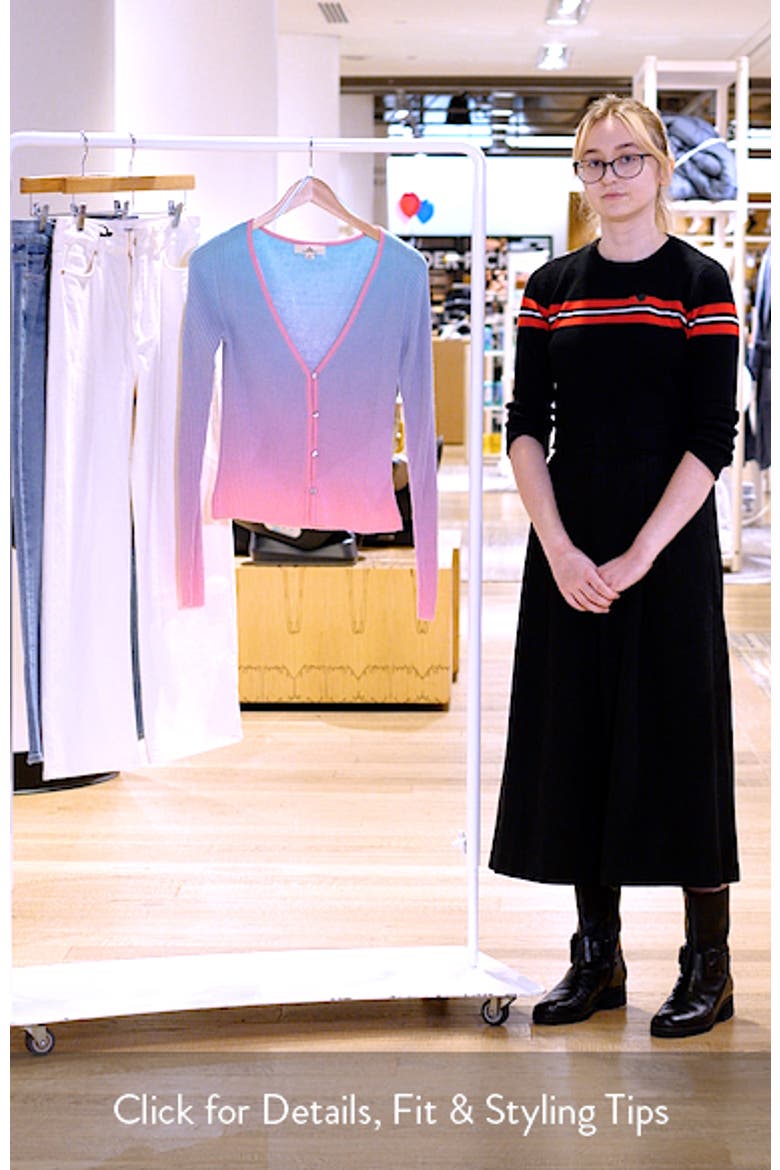 Catalina Ombré Button-Up Cardigan video