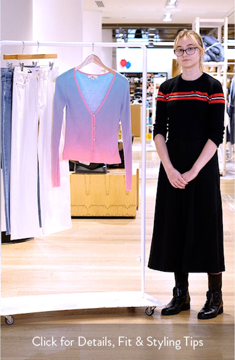 Catalina Ombré Button-Up Cardigan, sales video thumbnail