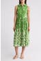 Floral Sleeveless Cotton Shirtdress