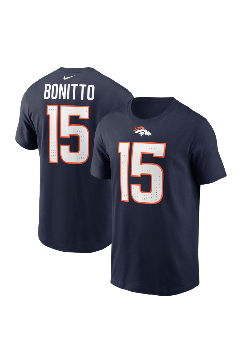 Men's Nike Nik Bonitto Navy Denver Broncos Player Name & Number T-Shirt, Main, color, Navy