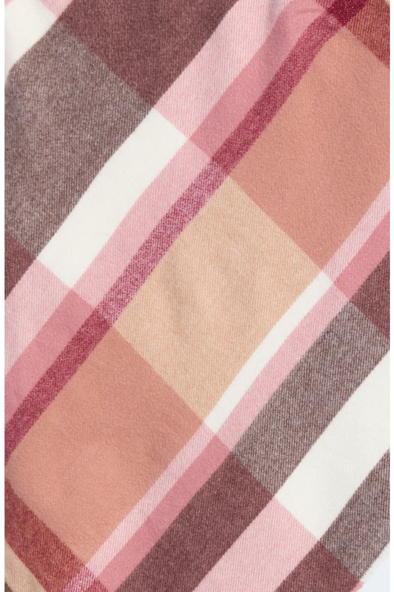 Plaid Triangular Scarf, Main, color, BROWN/ WINE