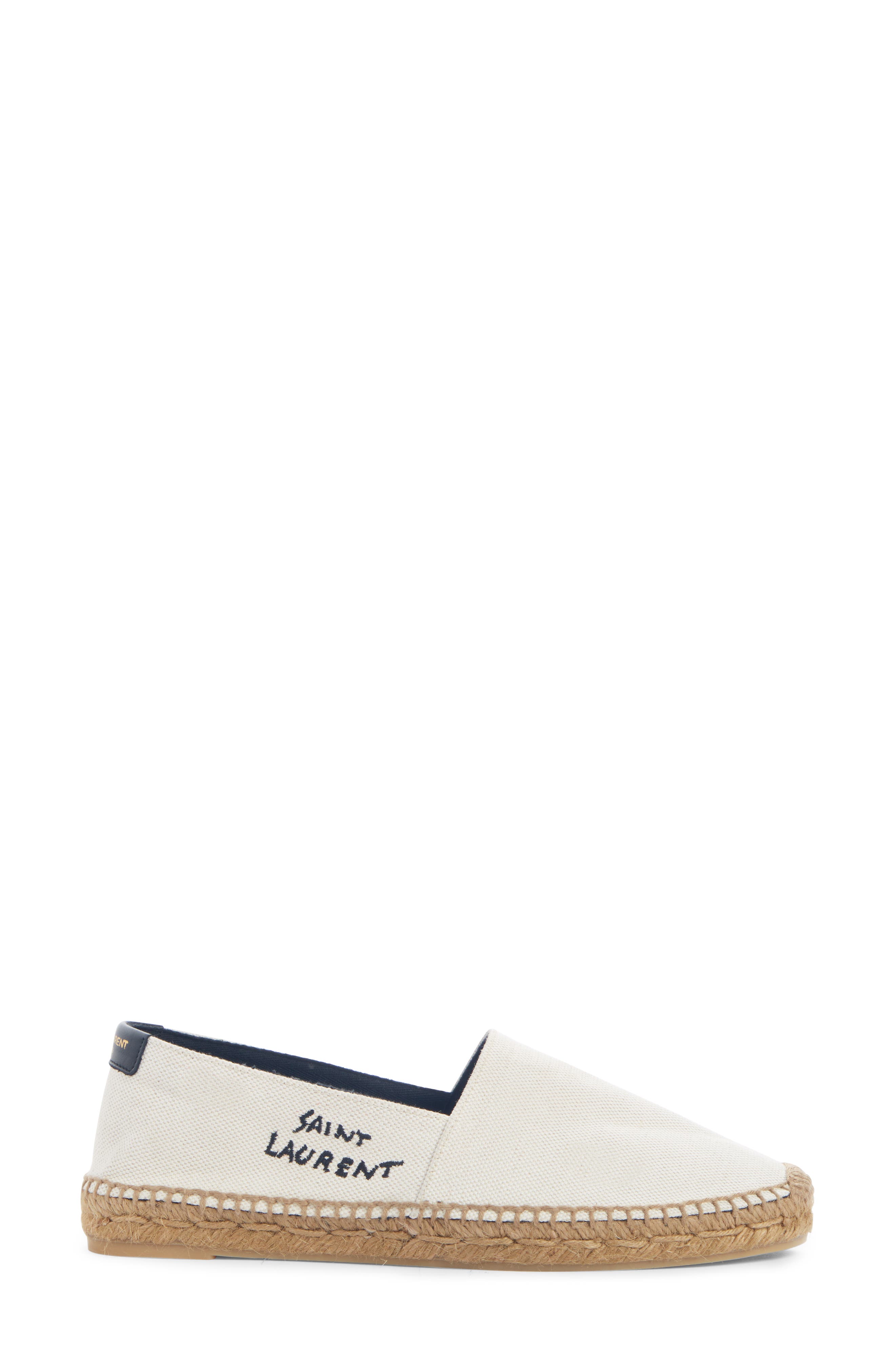 Monogramme Logo Espadrille, Alternate, color, WHITE