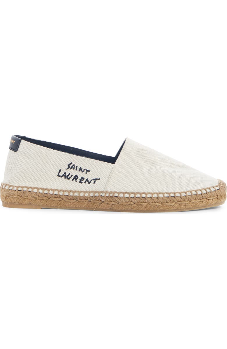 Saint Laurent Monogramme Logo Espadrille, Alternate, color, White