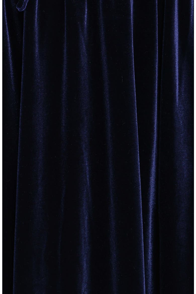 Cece Long Sleeve Velvet Maxi Dress, Alternate, color, MIDNIGHT BLUE