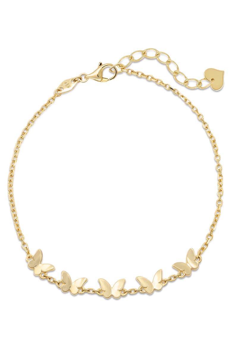 Butterfly Chain Bracelet in 14K Gold, Main, color, Yellow Gold