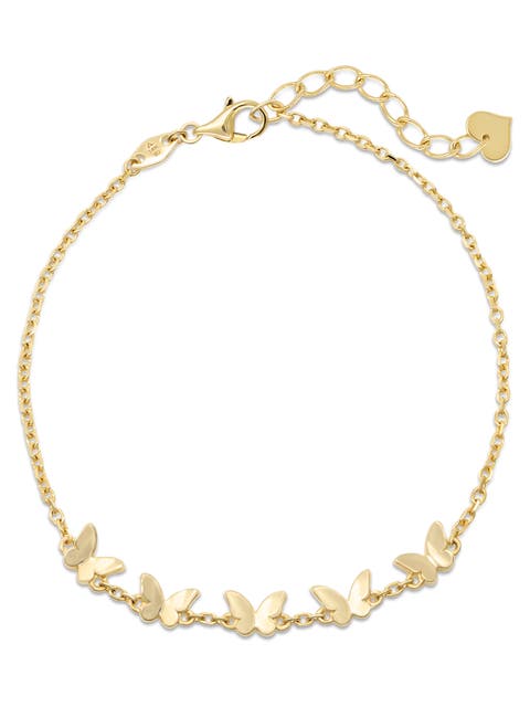 Butterfly Chain Bracelet in 14K Gold