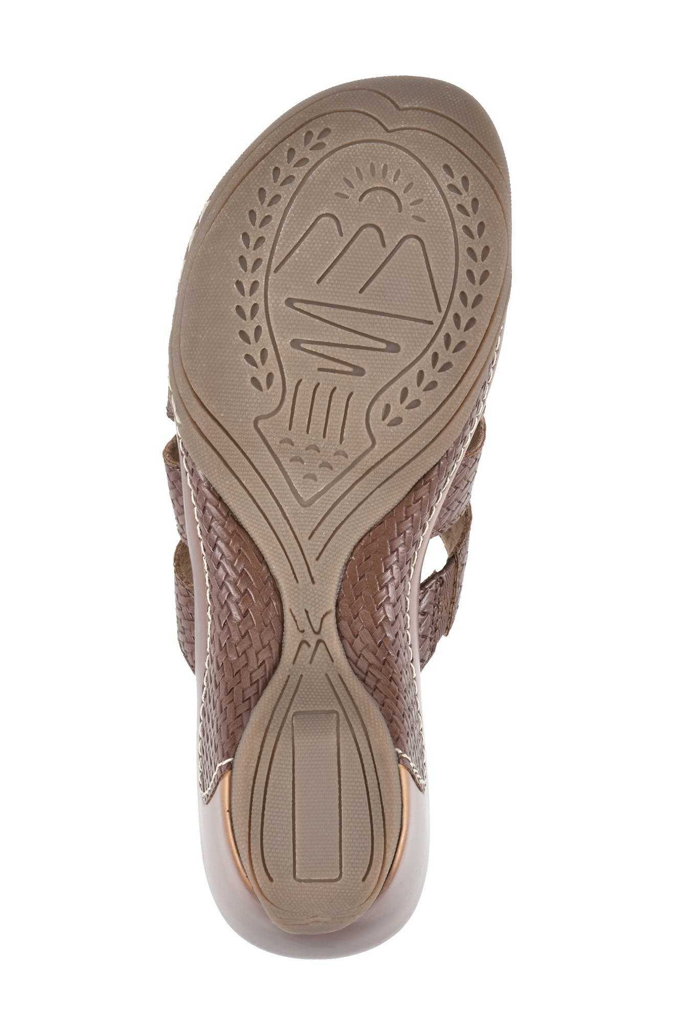 WHITE MOUNTAIN Valora Wedge Sandal, Alternate, color, BROWN/ WOVEN