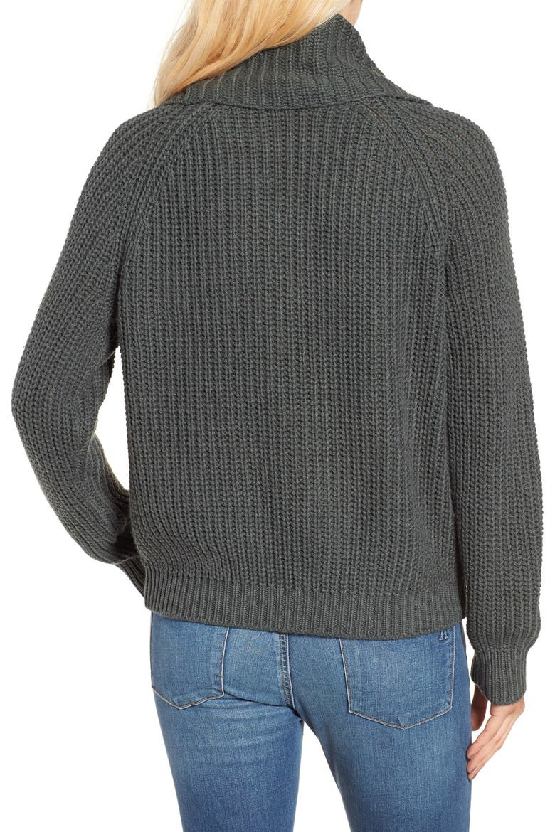 Cowl Neck Pullover Sweater, Alternate, color, GREY URBAN