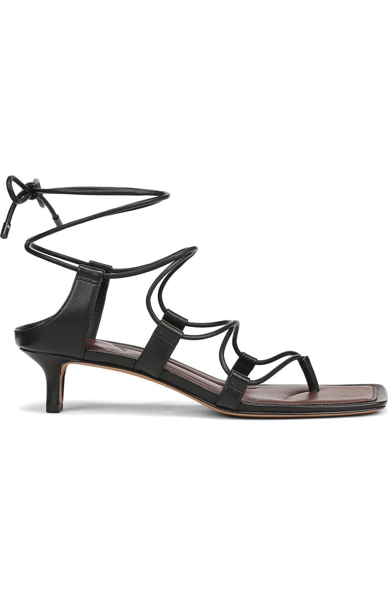 Vince Paulette Ankle Wrap Sandal, Alternate, color, Black