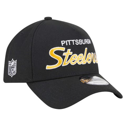 Men's New Era Black Pittsburgh Steelers Smith 9FORTY Adjustable hat
