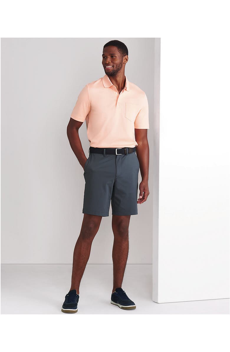 Lands
 End Traditional Fit 9" Flex Performance Golf Shorts, Alternate, color, Charcoal