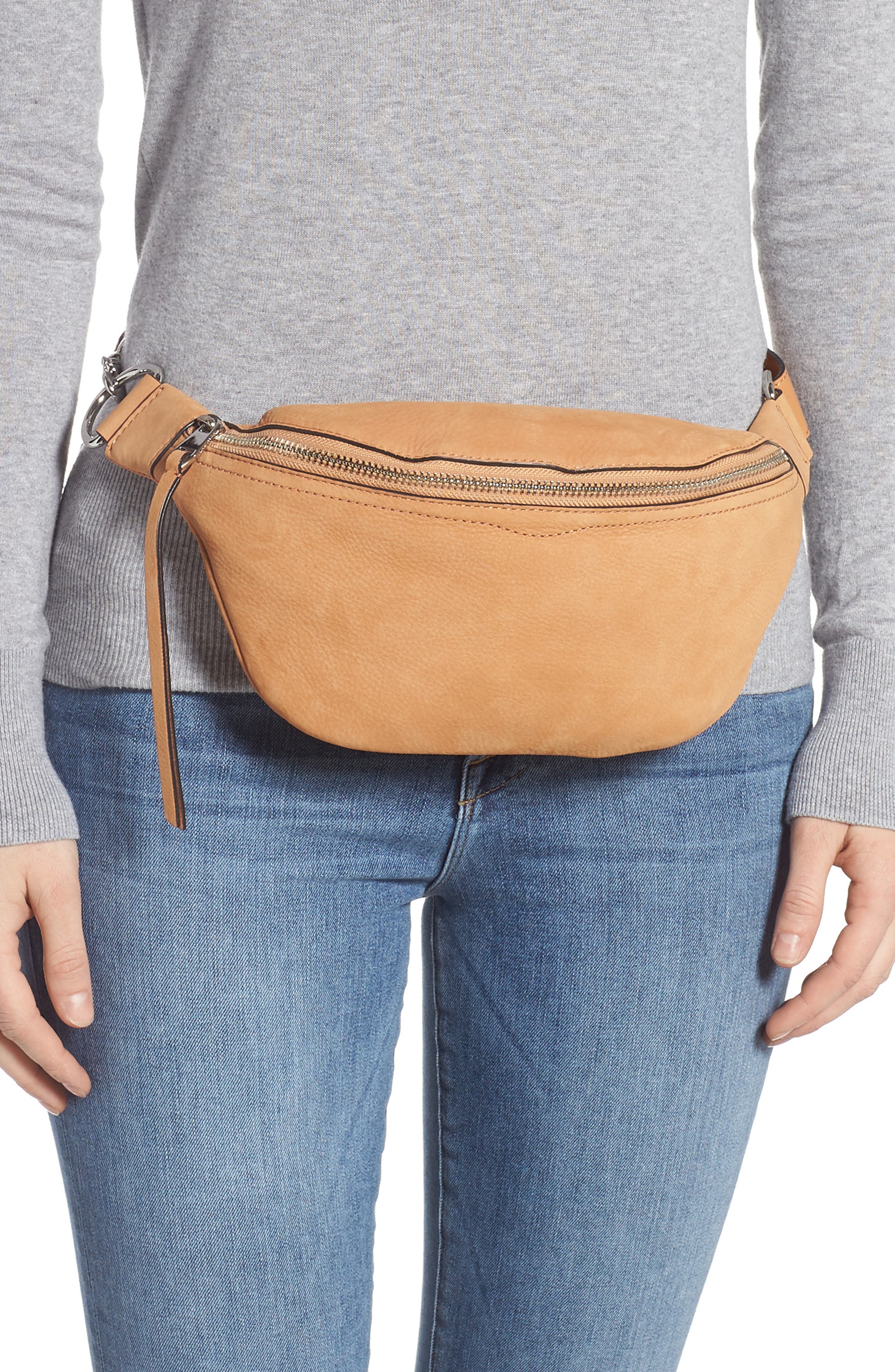 Rebecca Minkoff Bree Leather Belt Bag, Alternate, color, 