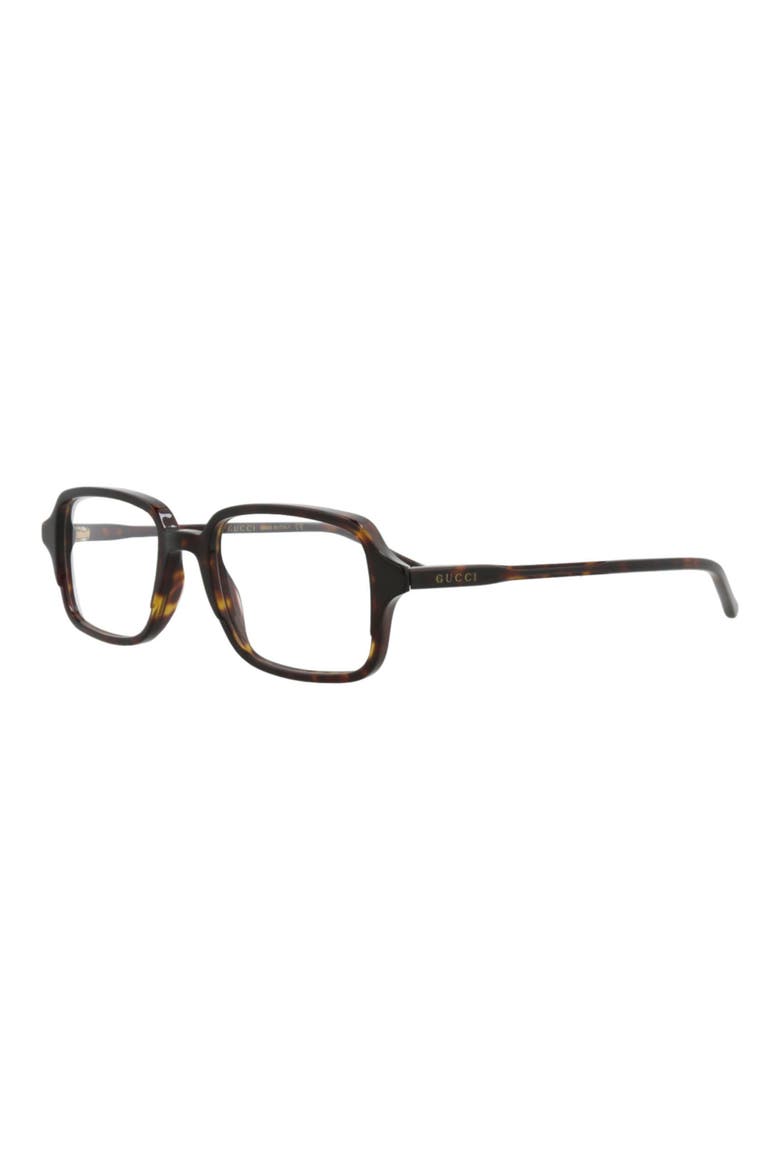 51mm Rectangular Optical Glasses, Alternate, color, HAVANA HAVANA TRANSPARENT