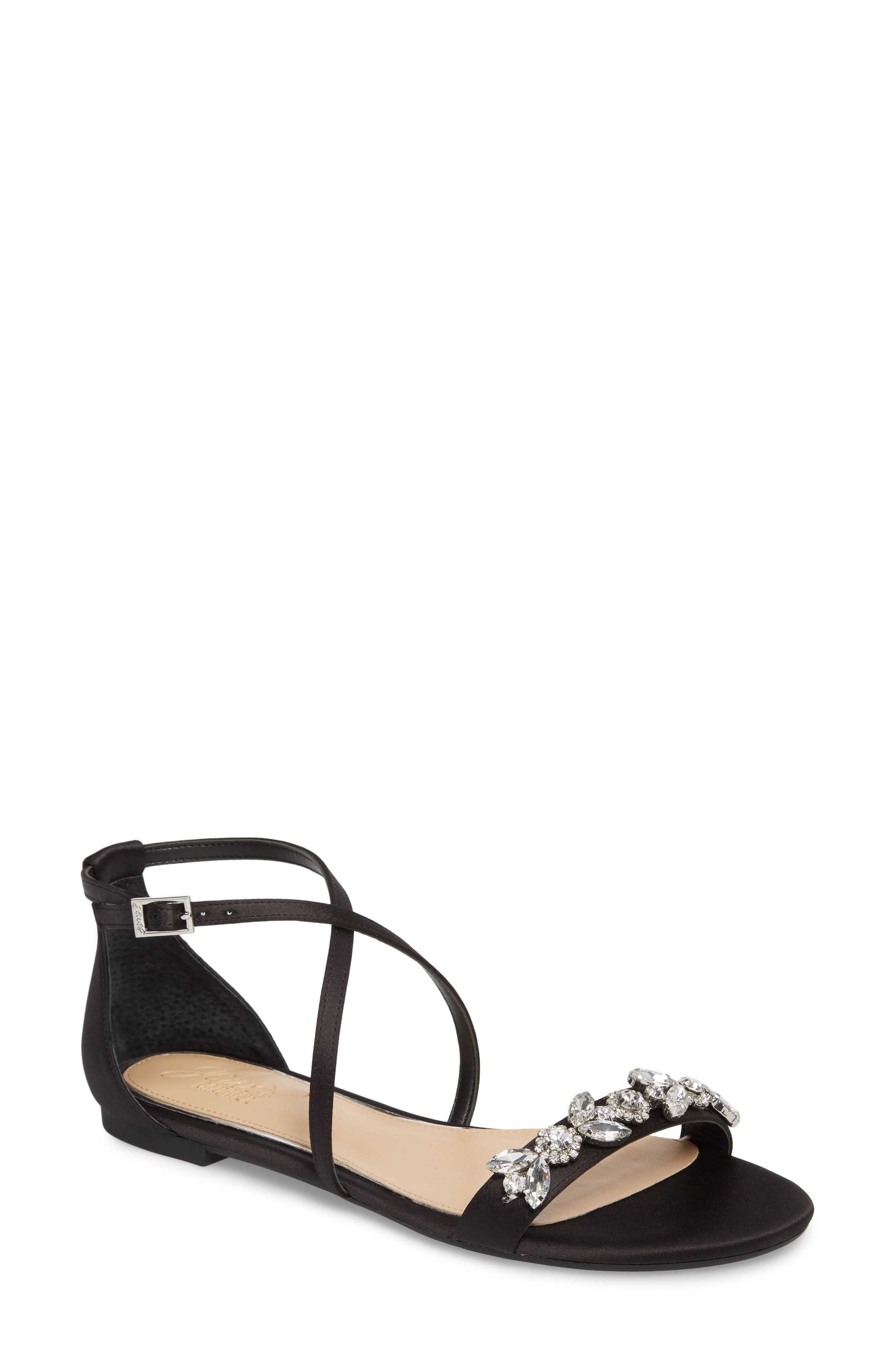 Jewel Badgley Mischka Tessy Embellished Sandal, Main, color, 