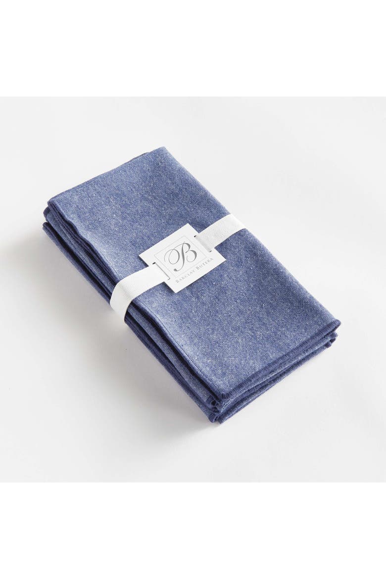 Barclay Butera Miramar Dinner Napkins Set Of 4, Alternate, color, Blue