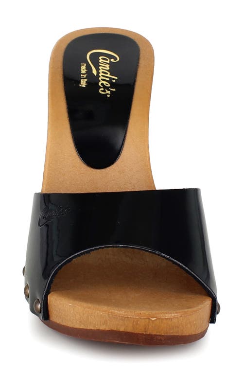 Candies Candie's Antonella Platform Sandal In Black Patent