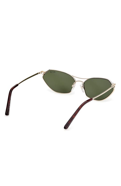 Pucci Geometric Metal & Acetate Rectangle Sunglasses In Green