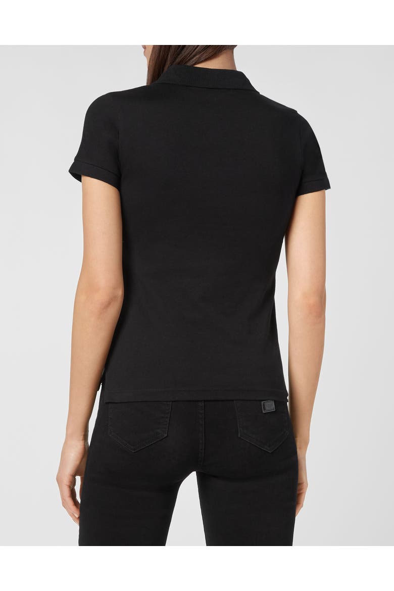 Polo Shirt Ss Women, Alternate, color, black