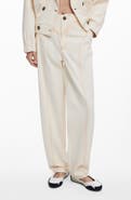 Desigual Topstitch Detail Stretch Cotton Pants
