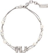 Marc Jacobs MJ Balloon Charm Faux Pearl Bracelet