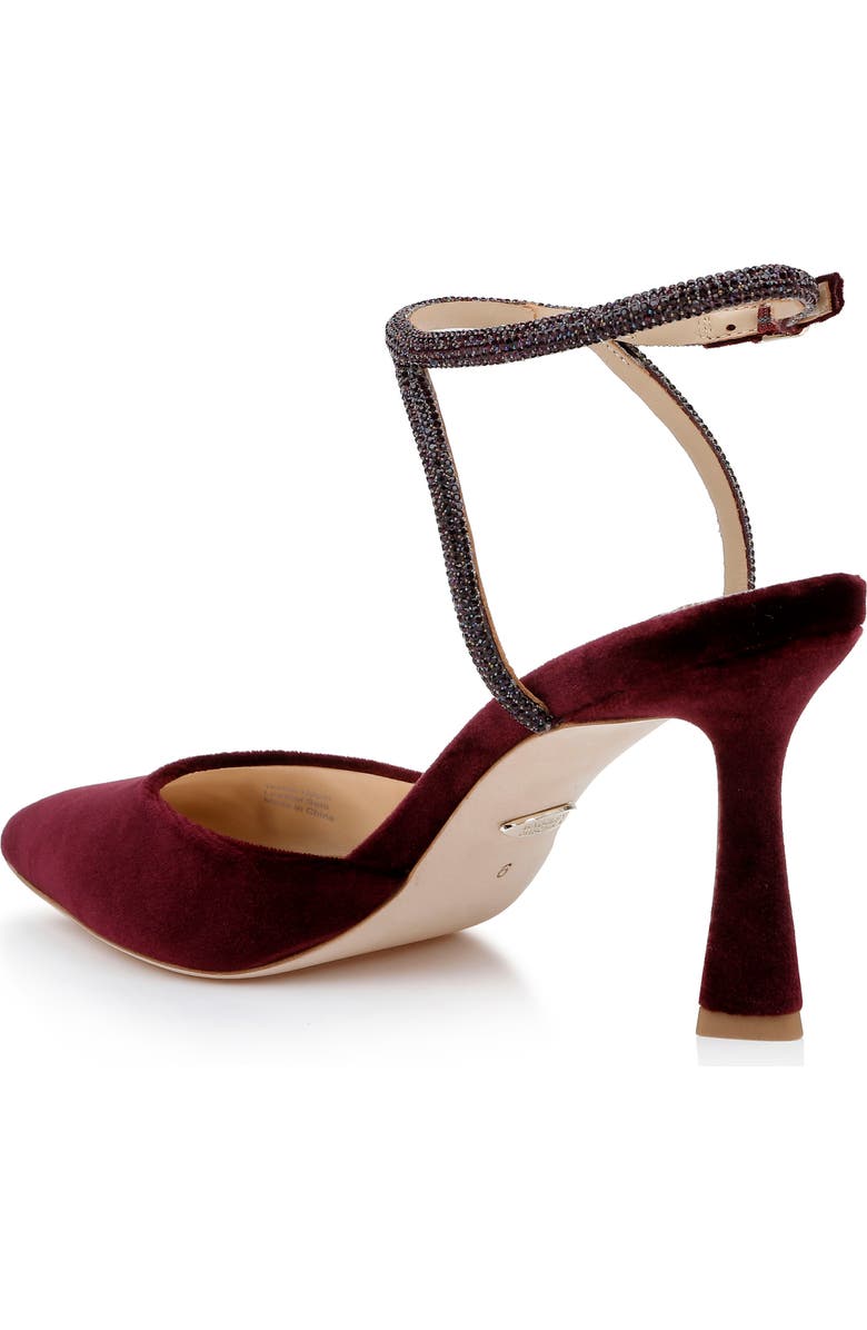 BADGLEY MISCHKA Collection Kamilah Ankle Strap Pump, Alternate, color, Wine Velvet