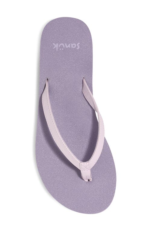 Sanuk Yoga Joy Ii Flip Flop In Purple