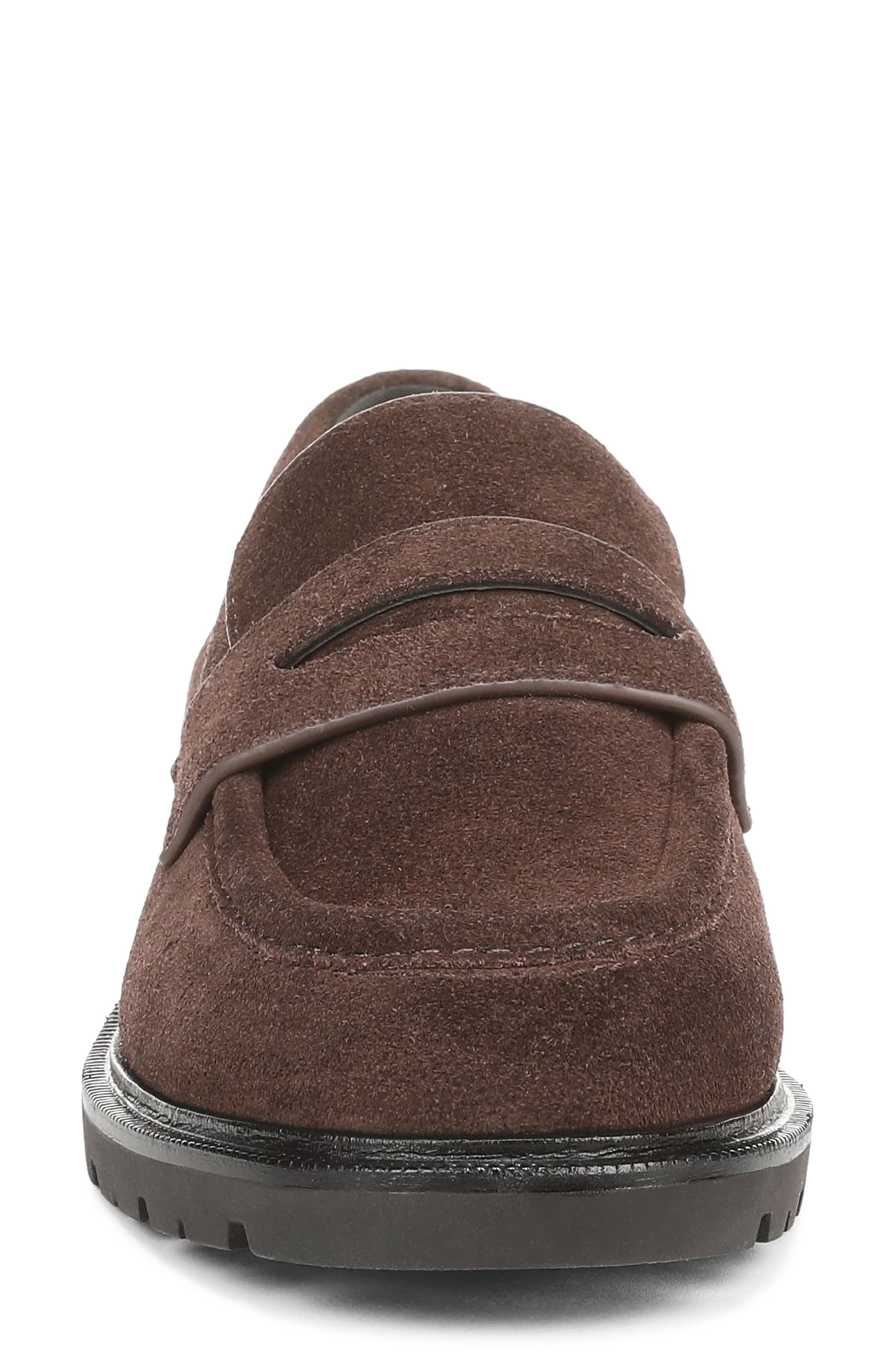 Siena Lugged Penny Loafer, Alternate, color, CACAO BROWN