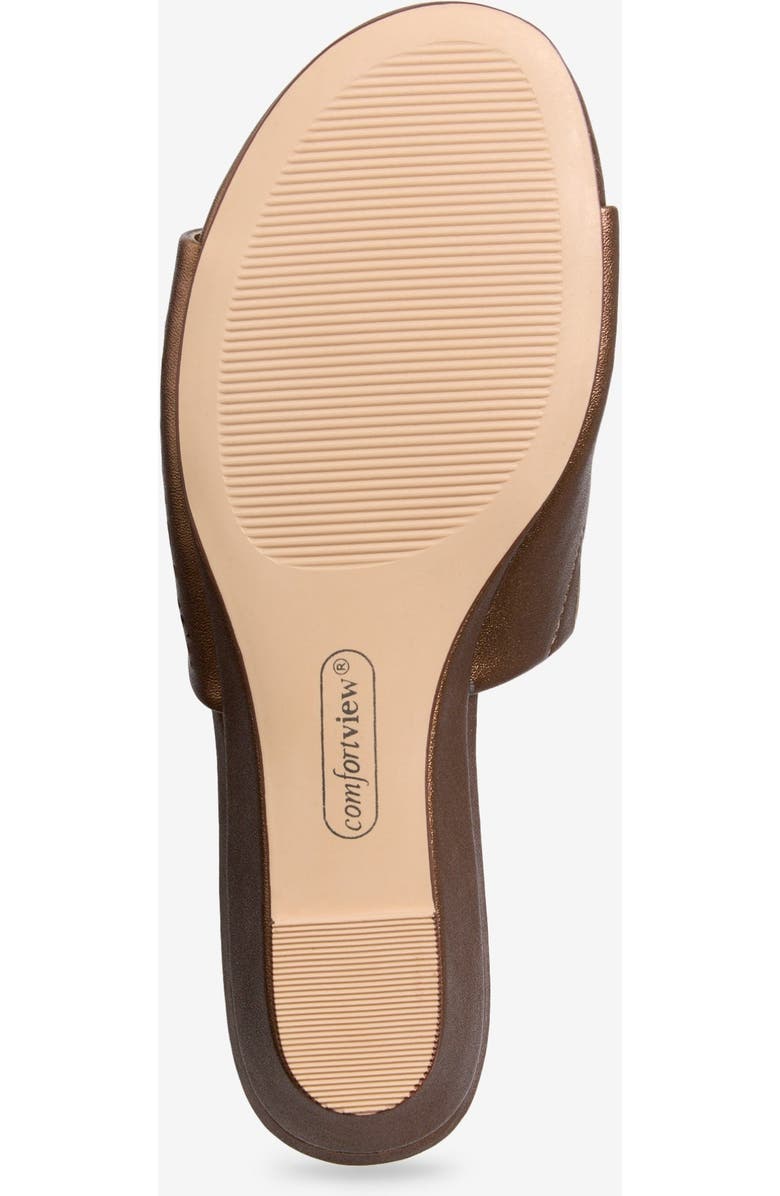 Comfortview The Capri Slip On Mule, Alternate, color, Bronze