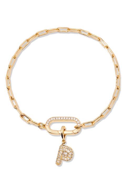 Petra Initial Charm Bracelet