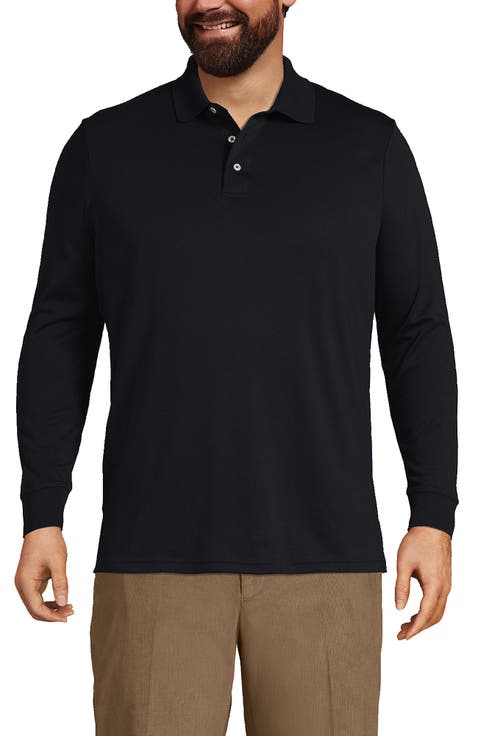Long Sleeve Cotton Supima Polo Shirt