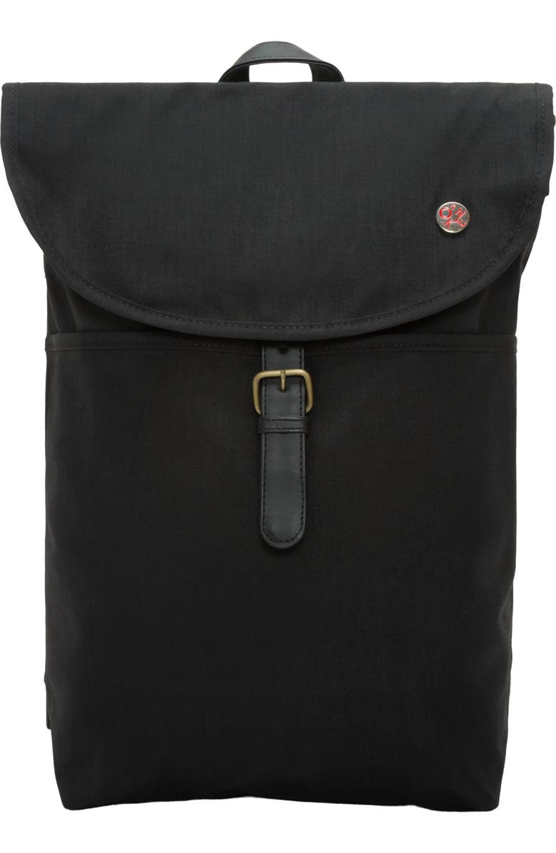 Token Waxed Nylon Bergen Backpack, Main, color, Black