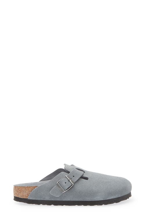 Birkenstock Boston Soft Footbed Clog In Gray