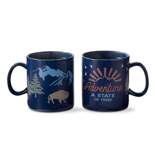 Tag Adventure Heat Changing Mug In Blue