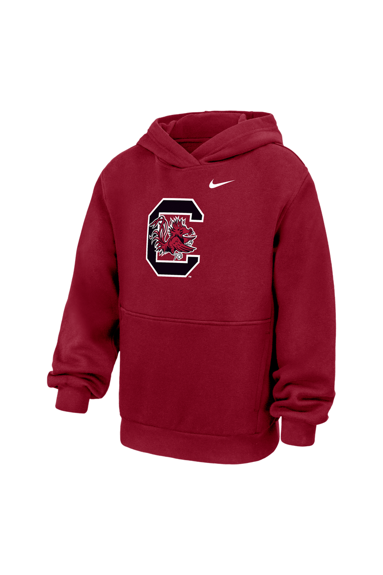 Youth Nike Garnet South Carolina Gamecocks Primary Logo Hoodie, Main, color, Garnet