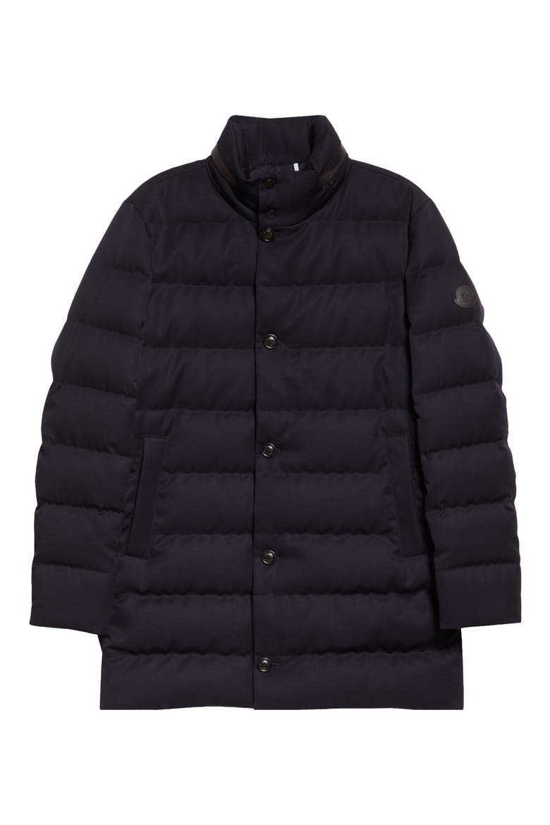 Vallonpierre Water Repellent Wool Parka, Alternate, color, DARK NAVY BLUE