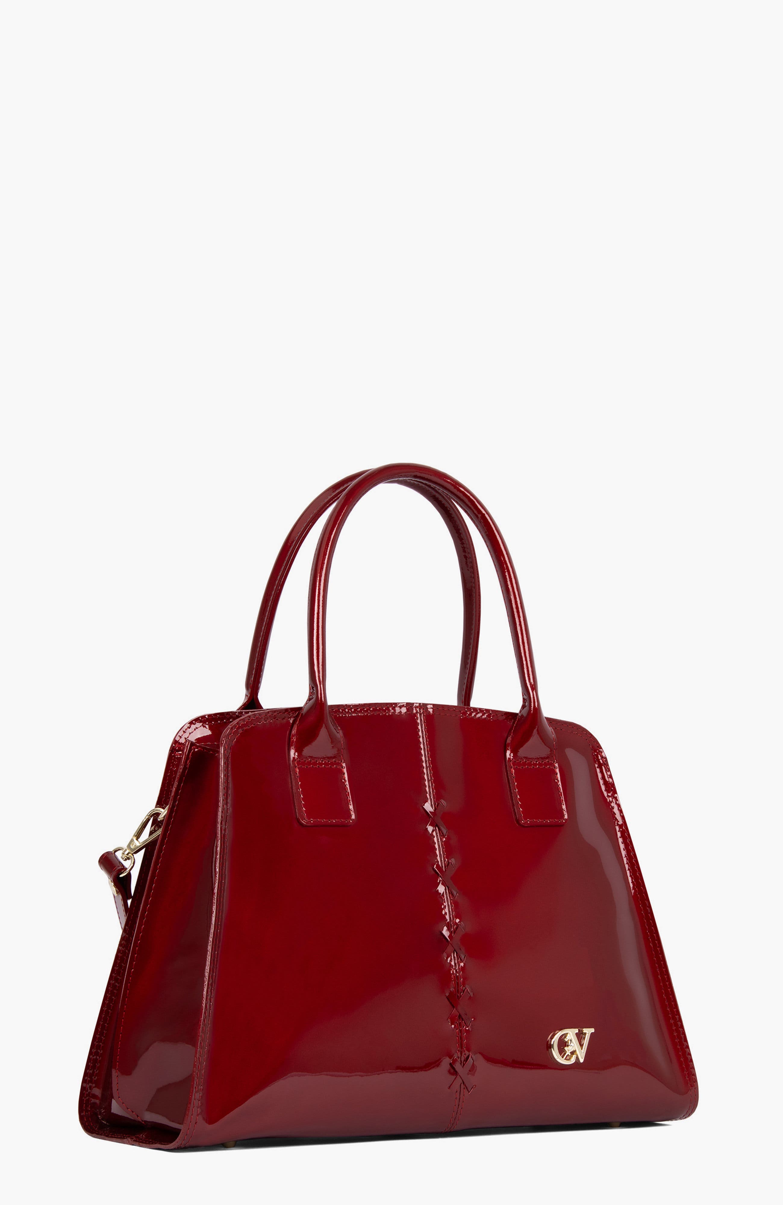 Midnight Rouge 624 Limited Edition Patent Leather Handbag, Alternate, color, Red