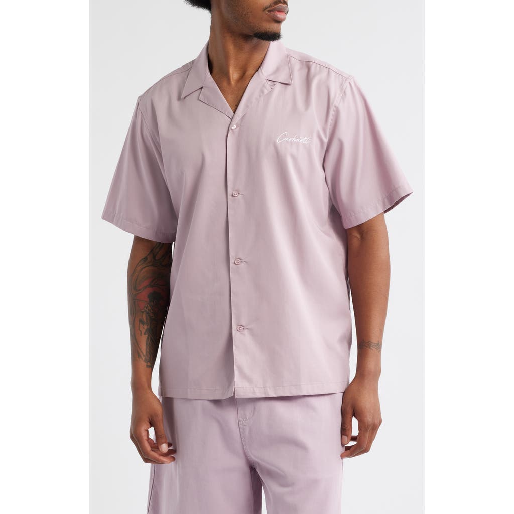 Carhartt Work In Progress Delray Cotton & Lyocell Camp Shirt In Multi